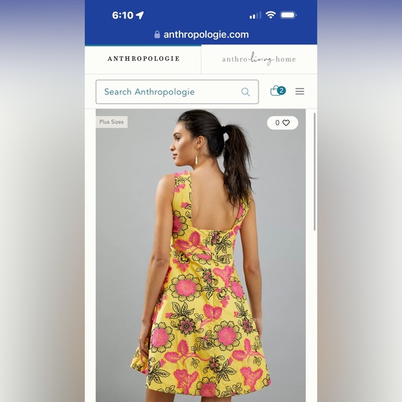 Eliska Embroidered Mini Dress purchased from Anthropologie. - Picture 2 of 7